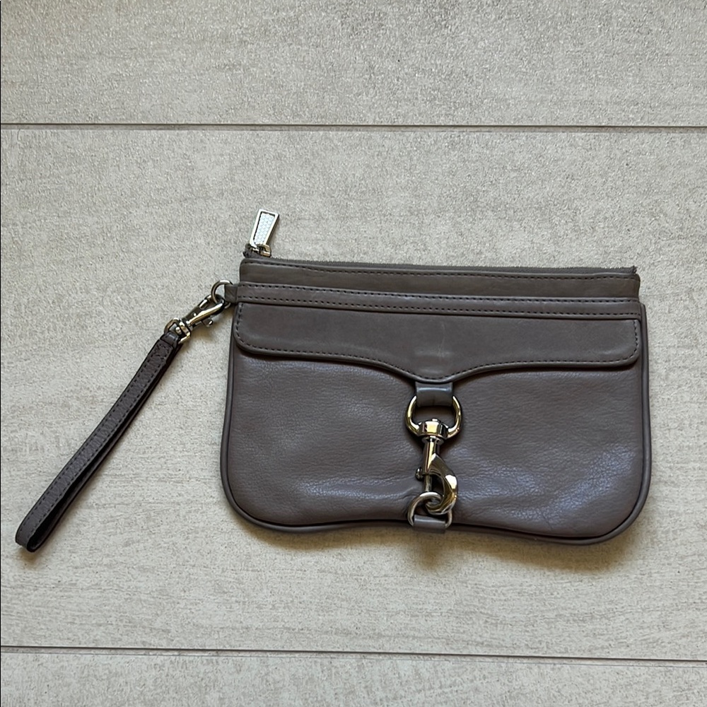 Rebecca Minkoff Gray Wristlet Clutch